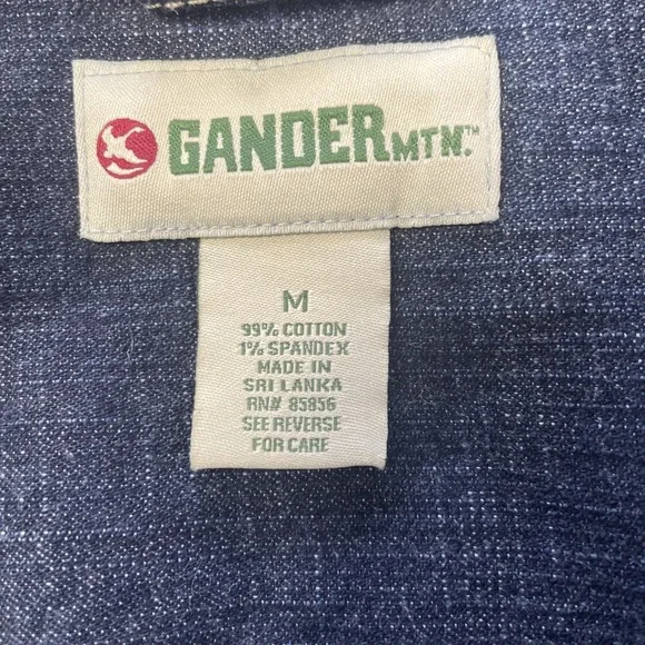 Gander Mountain Jacket women's Medium Dark Wash Denim Jean Coat Outdoor Casual - Picture 12 of 12